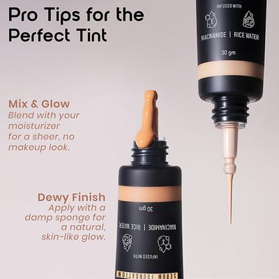 Insight Cosmetics Skin Tint 5In1 Multifunctional Serum Foundation - Cappucino 30 gm - Foundation