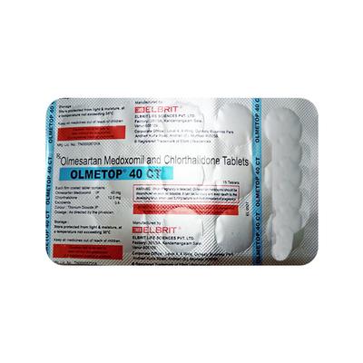 OLMETOP 40 CT Tablet 15's - Hypertension-Ang