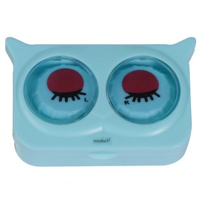 Modisch New Fashion Sleepy Eyes Contact Lens Case - Blue 1's - Eyecare Lenses