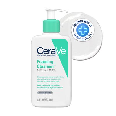 CeraVe Foaming Cleanser For Normal To Oily Skin 236 ml - Face Wash & Cleansers