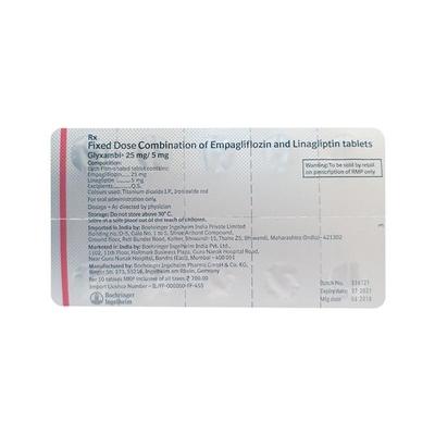Glyxambi 25/5mg Tablet 10'S - Diabetes-Ant