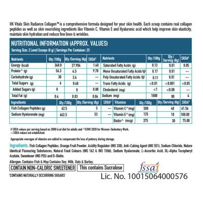 Healthkart HK Vitals Skin Radiance Collagen Powder - Watermelon 200 gm - Hair & Skin