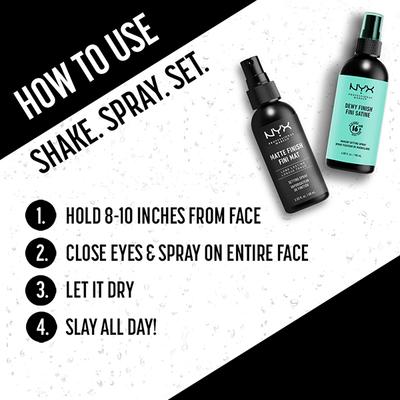 NYX Professional Makeup Long Lasting Makeup Setting Spray Matte Finish 60 ml - Setting Spray