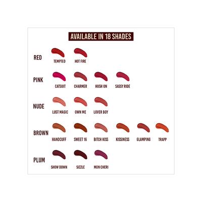 Colorbar Powerkiss Vegan Matte Lipcolor Transferproof Long-Lasting Hydrating Vampire -023 5ml - Liquid Lipsticks