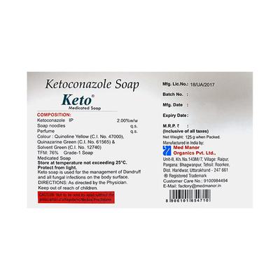 KETO MEDICATED Soap 125g - Fungal Infections-Taa