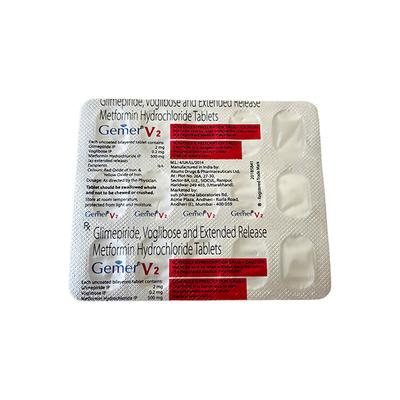 GEMER V 2 Tablet 15's - Diabetes-Ant