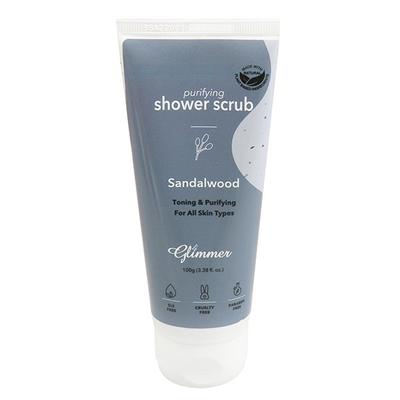 GLIMMER NATURAL SHOWER SCRUB CHANDAN 100 gm - Scrubs & Exfoliants