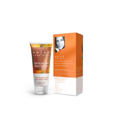 Arias by Lara Dutta Exfoliating Face Scrub - Pumpkin seed Oil & Walnut Shell 100 gm - Face Scrubs