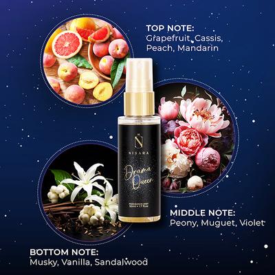 Nisara Long Lasting Fragrance Body Mist Spray Perfume Gift Set For Women 50ml each 4's - Body Mist/Spray