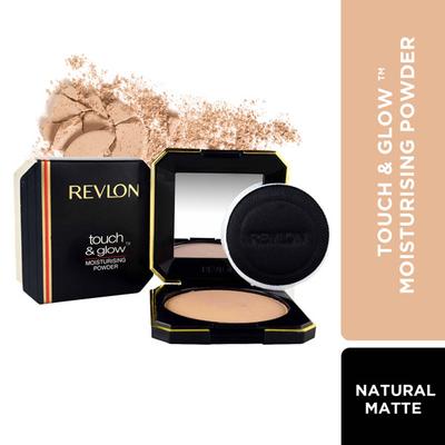 Revlon Touch & Glow Natural Matte Moisturising Powder & Black Kohl Kajal Combo 13 g - Kajal & Kohls
