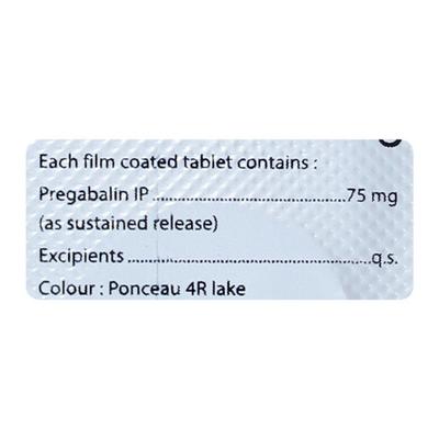 PREGAZIDE SR 75 Tablet 10's - Neuropathic Pain-Dru