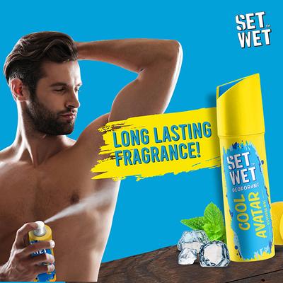 Set Wet Cool, Charm and Mischief Avatar Deodorant and Body Spray Perfume for Men, 150ml each 3's - Men Deodorants/Roll-Ons