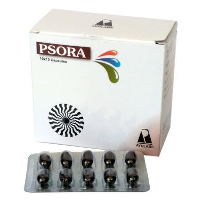 Ayulab Psora Capsule (Pack of 10 x 10's) - Speciality Medicines