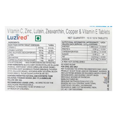 LUZIRED Tablet 10's - Supplements-Vam