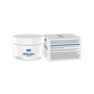 FCL PBA Brightening Face Mask Kojic Acid With Hyaluronic Acid for Glowing Skin 100 gm - Face Packs