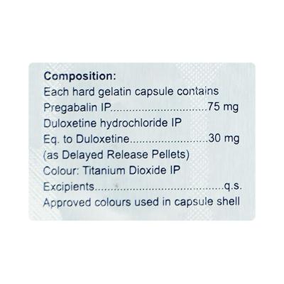 NERVMAX D 75/30 Capsule 10's - Neuropathic Pain-Dru