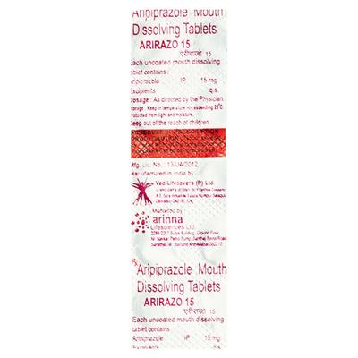ARIRAZO 15 Tablet 10's - Schizophrenia-Aps
