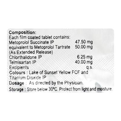 MET XL 3D 50/6.25 Tablet 15's - Hypertension-Ana