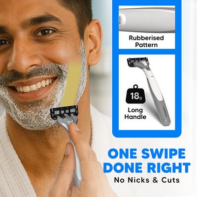 Letsshave Pro 6 Portable Trial Kit For Men, Pro 6 Prortable Razor With Shave Foam 200G 1's - Grooming Kits
