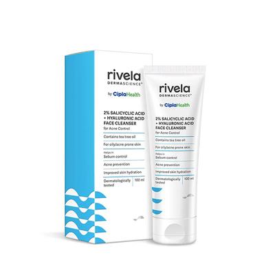 RIVELA 2% SALICYLIC ACID + HYALURONIC ACID FACE Cleanser 100ml - Cleanser-Oth