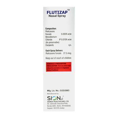 FLUTIZAP 120md Nasal Spray 6g - Nasal Congestion-Nas