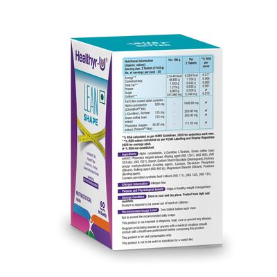 Healthyr-U Lean Shape Tablets 60's - Weight Loss