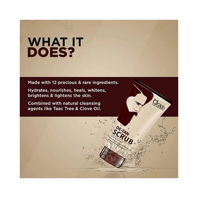 Qraamen De-Tan Scrub - Essentials For Men 100gm - Face Scrubs