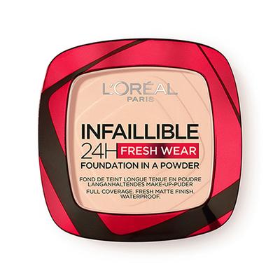 L'Oreal Paris Infallible 24H Fresh Wear Foundation In A Powder, 180 Neutral Neutre 9 gm - Compact Powder
