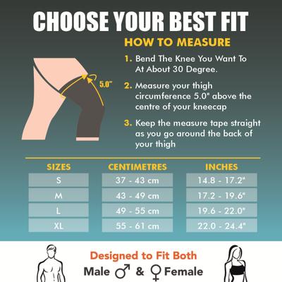 AccuSure Orthopedic Pain Relief Knee Support (M) 1's - Knee/Leg Supports