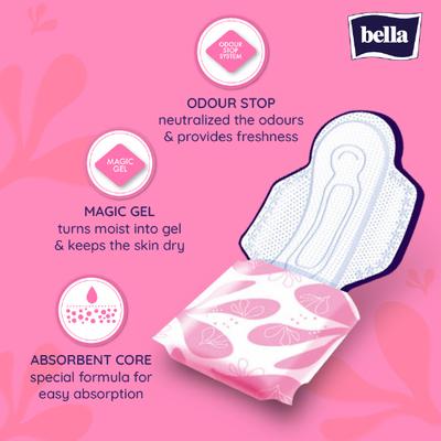 Bella Classic Comfort Breathable Drai Maxi Pads 20's - Sanitary Napkins