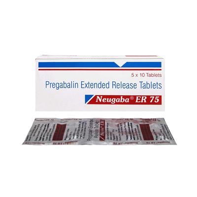 Neugaba ER 75mg Tablet 10'S - Neuropathic Pain-Dru