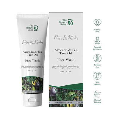The Beauty Sailor Avocado and Tea Tree Oil Face Wash 100 ml - Face Washes