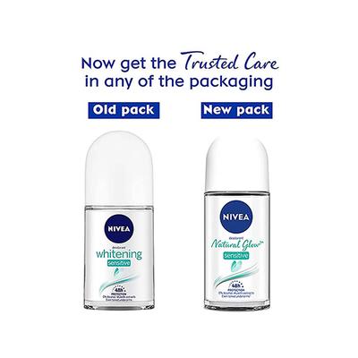 Nivea Roll On Natural Glow Sensitive 50 ml - Women Deodorants/Roll-Ons