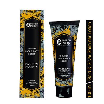 Passion Indulge PASSION-FASSION Gold and Silver shimmer Lotion - Creams/Oils/Lotions