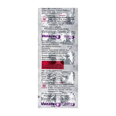 VONASEC 20mg Tablet 10's - General-P