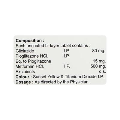 DAYCLAZIDE MP 80 Tablet 10's - Diabetes-Ant