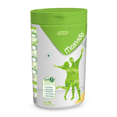 Maxvida Balanced Nutrition Supplement Powder Jar - Vanilla Flavour 400 g - General Health