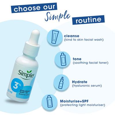 Simple Booster Serum Hyaluronic Acid + B5 For Deep Hydration 30 ml - Face Serum