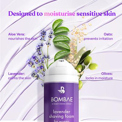 Bombae Ultra Sensitive Shaving Foam for Women 200 ml - Shaving & Hair Removal