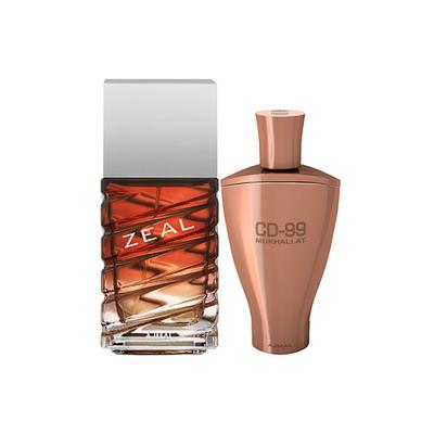 Ajmal Zeal EDP Aquatic Woody Perfume And CD 99 Mukhallat Concentrated Perfume Oil Floral Oriental 114 ml - Perfumes (Edt/Edp)