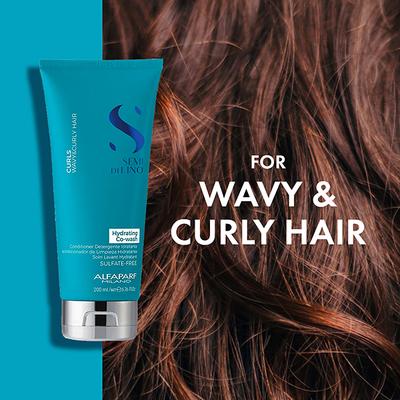 Alfaparf Milano Curly Hair Shampoo (Hydrating Co-Wash) for Curly, Frizzy, Dry Hair 200 ml - Shampoos