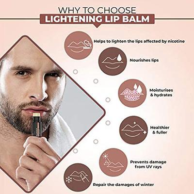 The Man Company Lip Care Combo - Lip Scrub & Lip Balm for Dry- Chapped Lips 10 gm - Scrubs & Exfoliants