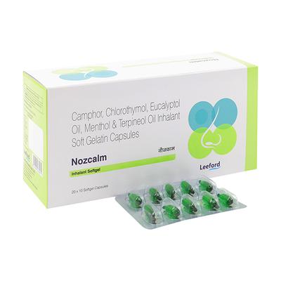 NOZCALM INHALANT Softgel 10's - Nasal Congestion-Nas