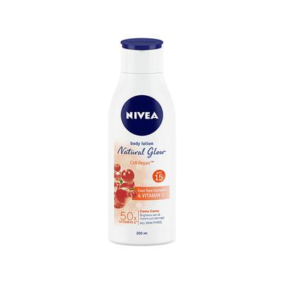 NIVEA NATURAL GLOW CELL REPAIR 50 X VITAMIN C LOTION SPF15 200 ml - Lotions & Creams