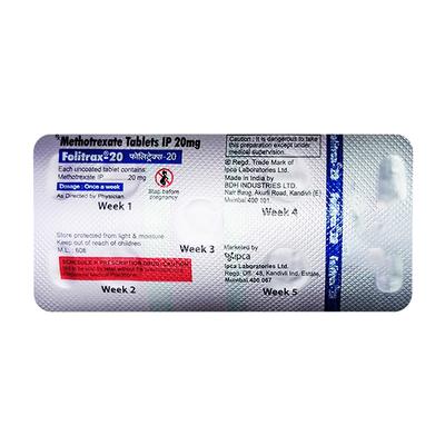 FOLITRAX 20 Tablet 5's - Cancer Oncology-Cyt