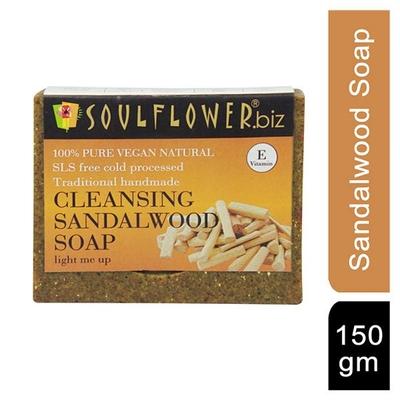 Soulflower Soap - Cleansing Sandalwood 150 gm - Soaps