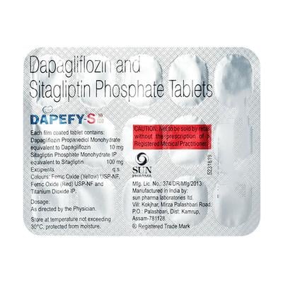DAPEFY S 10/100 Tablet 15's - Diabetes-Ant