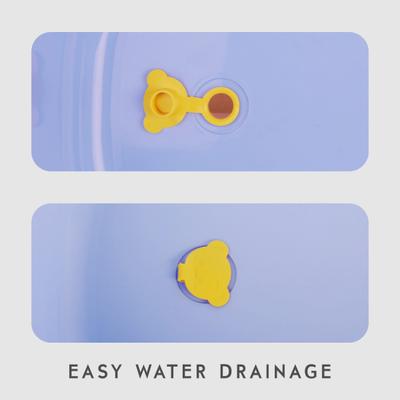 R for Rabbit Kiddie Kingdom Splash With Sling Bath Tub - Purple 1's - Bathing Essentials