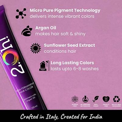 2.Oh! Semi Permanent Hair Color - Pastel Pink 100 ml - Crème
