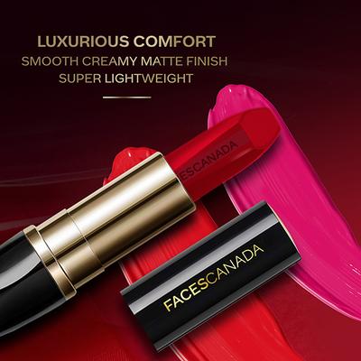 Faces Canada Matte Addiction Lipstick Luxurious Comfort with Mulberry Oil & Shea Butter Hd Finish Expressive Peach 04 3.7gm - Lipsticks